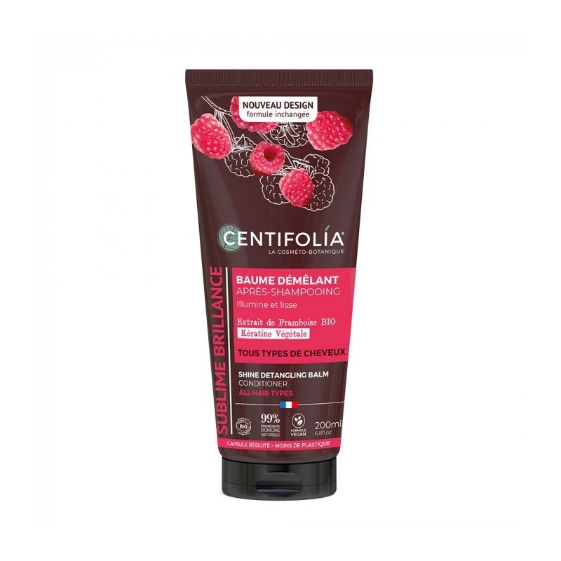 Himbeerextrakt und pflanzliches Keratin Spülungsbalsam 200ml - CENTIFOLIA