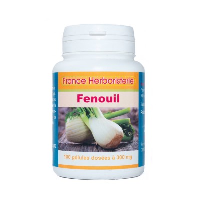 GELULES FENOUIL 100 gélules dosées à 300 mg.