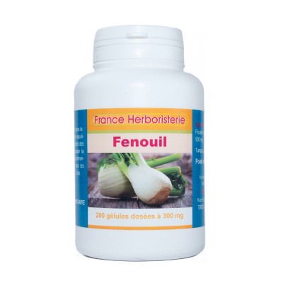 GELULES FENOUIL 200 gélules dosées à 300 mg.