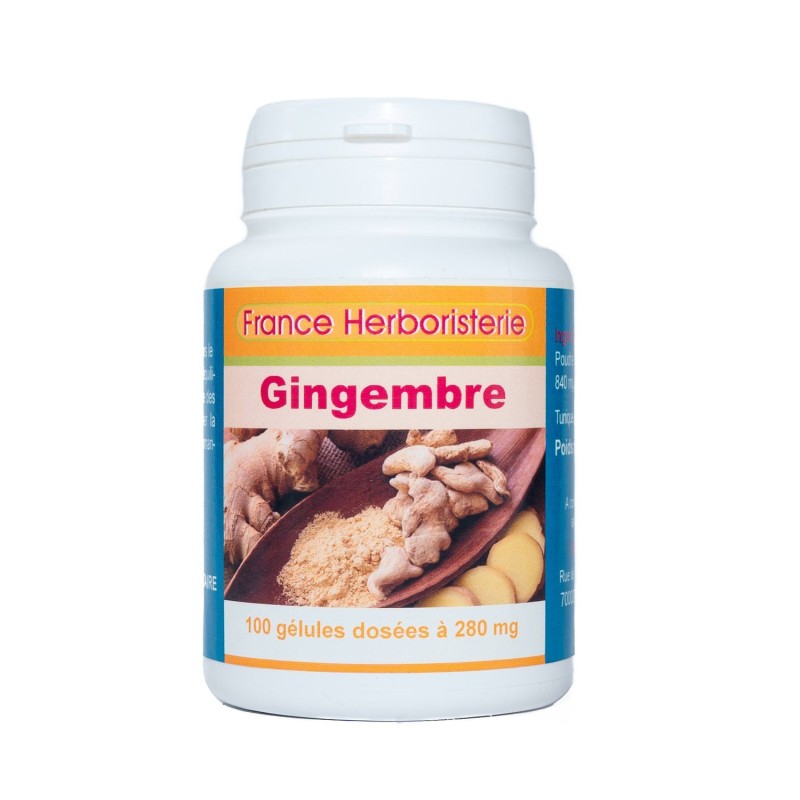GELULES GINGEMBRE rhizome 270 mg 100 gélules