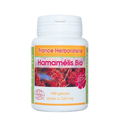 GELULES HAMAMELIS feuille (Noisetier de Sorcière) 220 mg 100 gél
