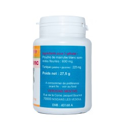 GELULES MARRUBE BLANC 100 gélules dosées a 200 mg.