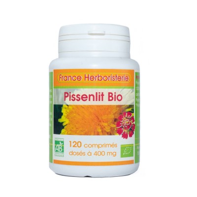 PISSENLIT Wurzel BIO AB 120 Tabletten dosiert mit 400 mg in Tablettenform.