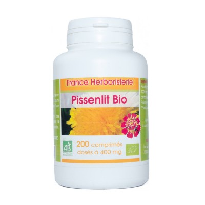 PISSENLIT Wurzel BIO AB 200 Tabletten mit einer Dosierung von 400 mg in Tablettenform.