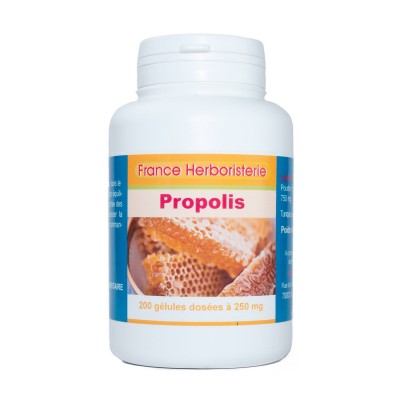 PROPOLIS GELES 200 Kapseln mit einer Dosierung von 250 mg