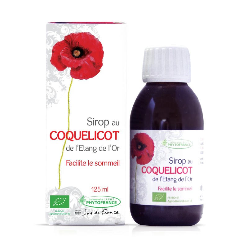 Sirop sommeil au Coquelicot de l'Etang de l'Or - 125ml Phytofrance