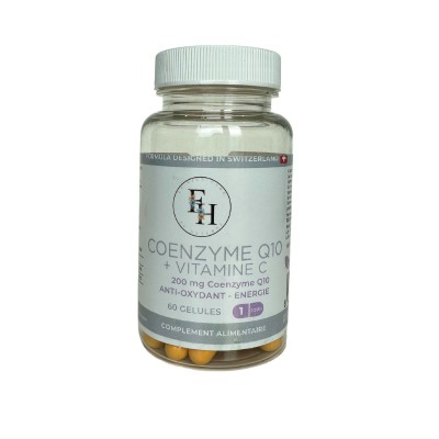 Coenzyme Q10 + VITAMINE C - 60 gélules dosées à 585mg - France-Herboristerie