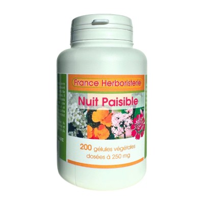 NUIT PAISIBLE 200 gélules 250 mg poudre pure - France-Herboristerie