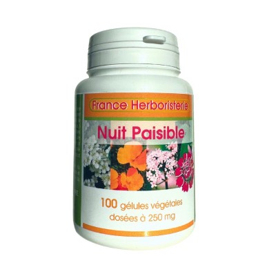 NUIT PAISIBLE 100 gélules 250 mg poudre pure - France-Herboristerie