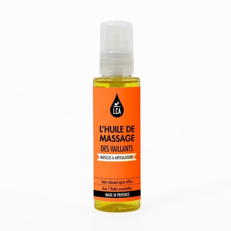 Huile de massage des Vaillants - Huile décontractante -100 ml LCA Aromathérapie