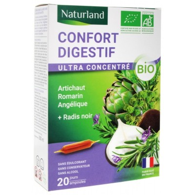 Confort Digestif Bio 20 Ampoules Buvables de 10 ml