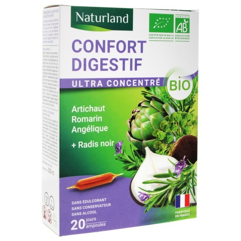 Confort Digestif Bio 20 Ampoules Buvables de 10 ml
