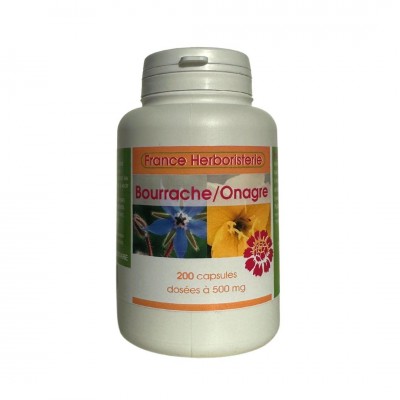 BOURRACHE-ONAGRES - 200 capsules dosées à 500mg