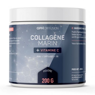 Collagène Marin + Vitamine C - Pot de 200 grammes de poudre