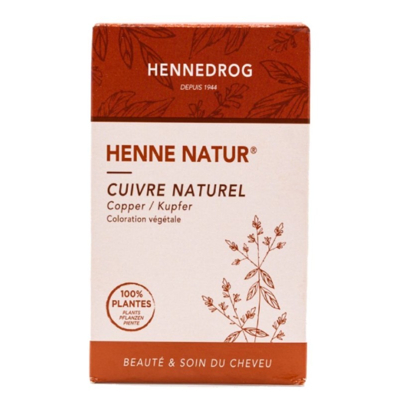 Henné CUIVRE NATUREL 90 grammes - HENNEDROG