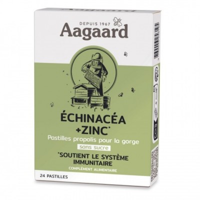 Echinacéa + Zinc 24 pastilles - Aagaard