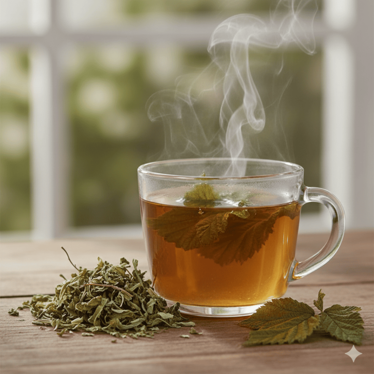 tasse tisane feuilles de framboisier