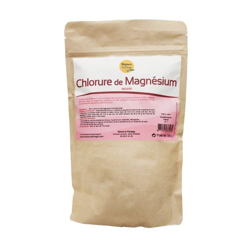 chlorure de magnesium paquet de 500grs