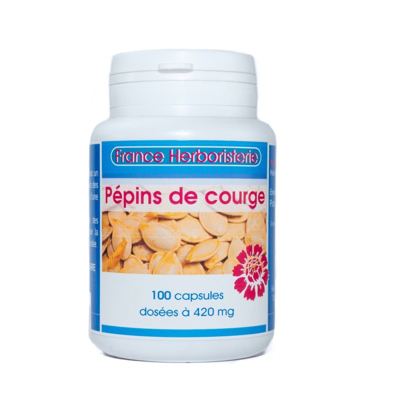 Gélules d'huile de courge