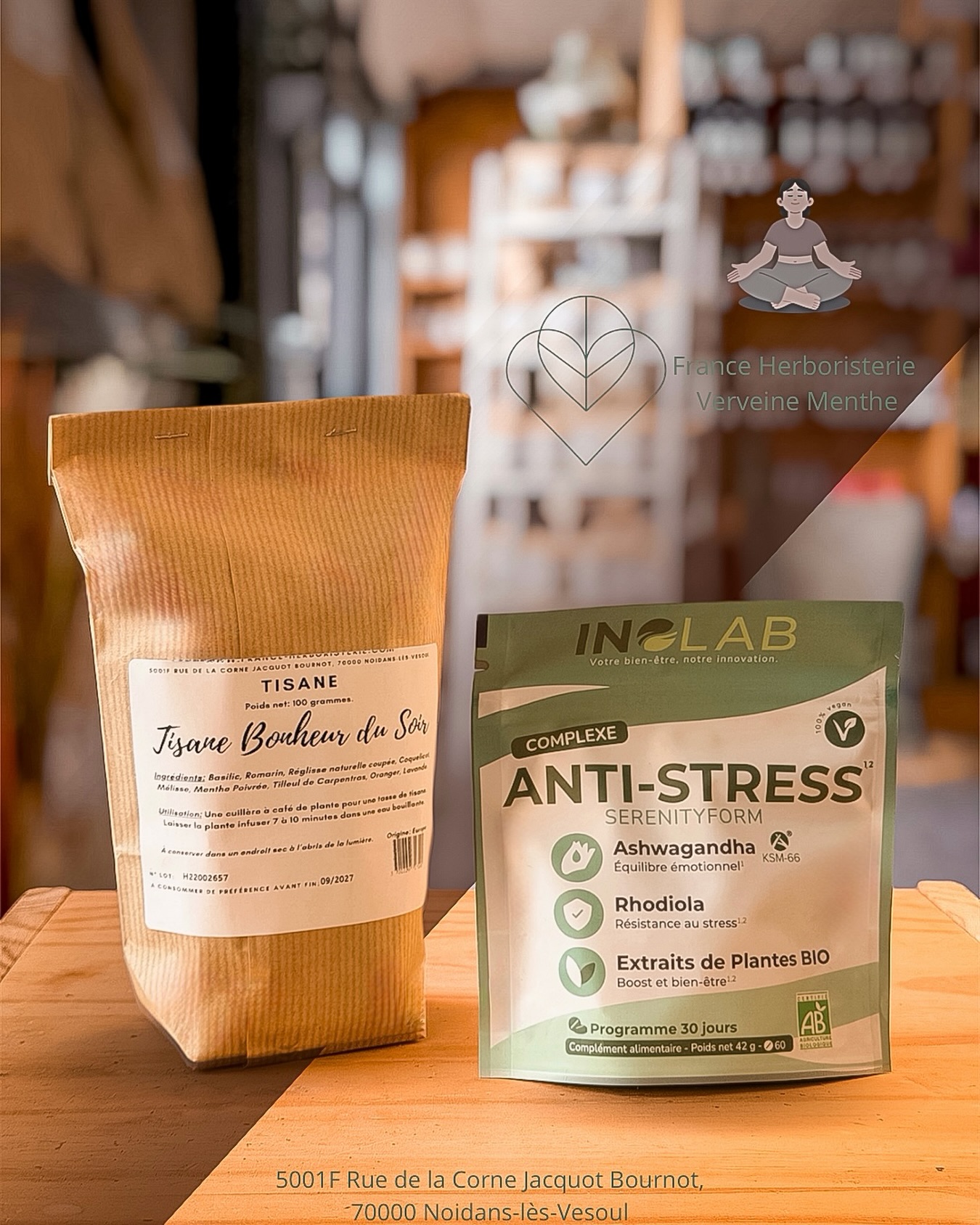 Stressé(e) ? Et si tu appuyais sur pause… 🌿😌

🍃 Tisane Bonheur du Soir
🌙 Complexe Anti-Stress

Le combo parfait pour relâcher la pression et retrouver ton calme… naturellement ✨

📍 France Herboristerie – Verveine Menthe Noidans les Vesoul

@aslicreacom 

#herboristirie #franceherboristerie #verveine #vesoul #bienêtre